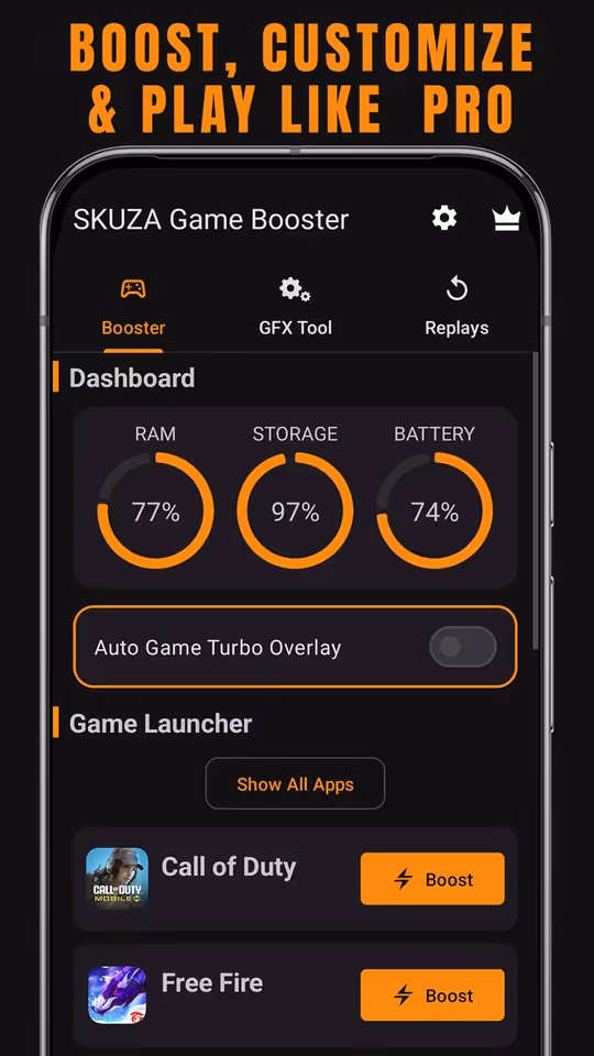 SKUZA Game Booster for Android