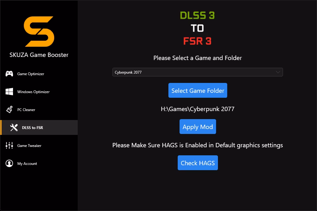 DLSS G to FSR 3 Tool Feature Image