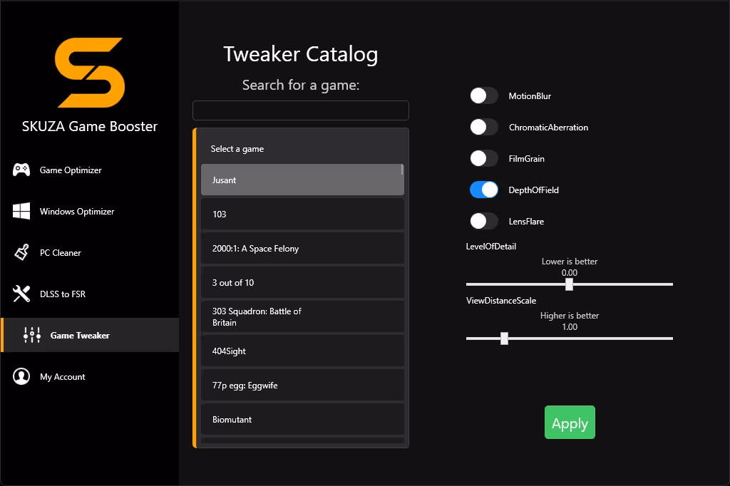 Game Tweaker Feature Image